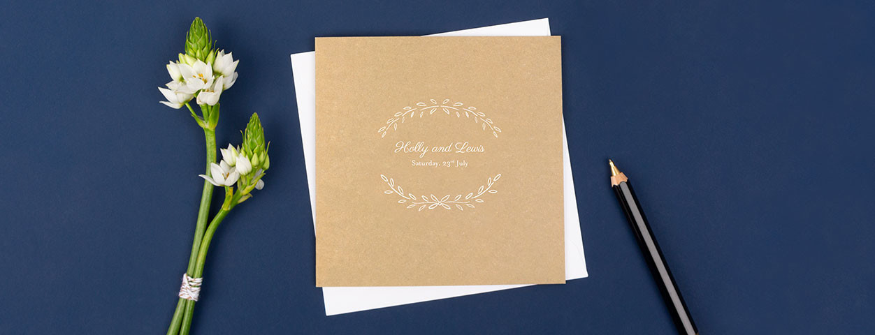 Poem wedding invitations from Rosemood