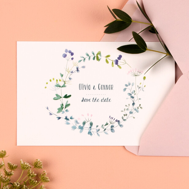 Summer night Save the date cards