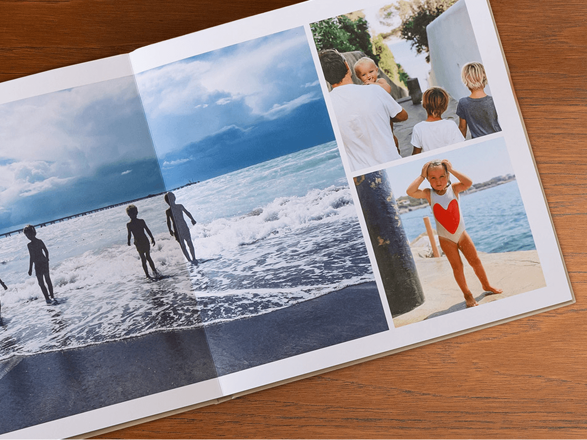 Livre photo ouverture à plat