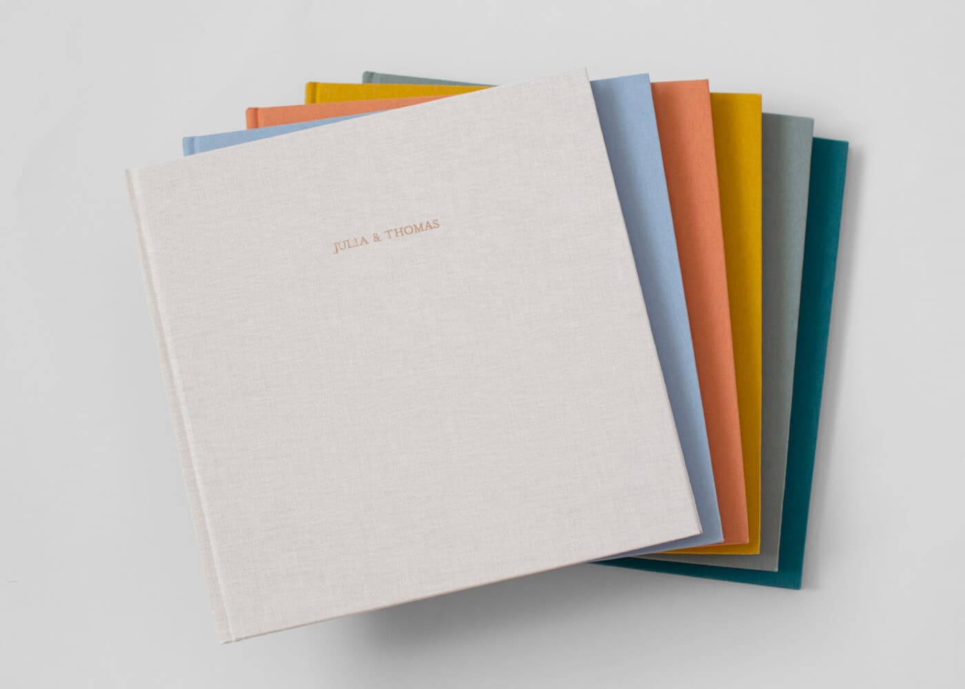 Fabric hardcover photo albums