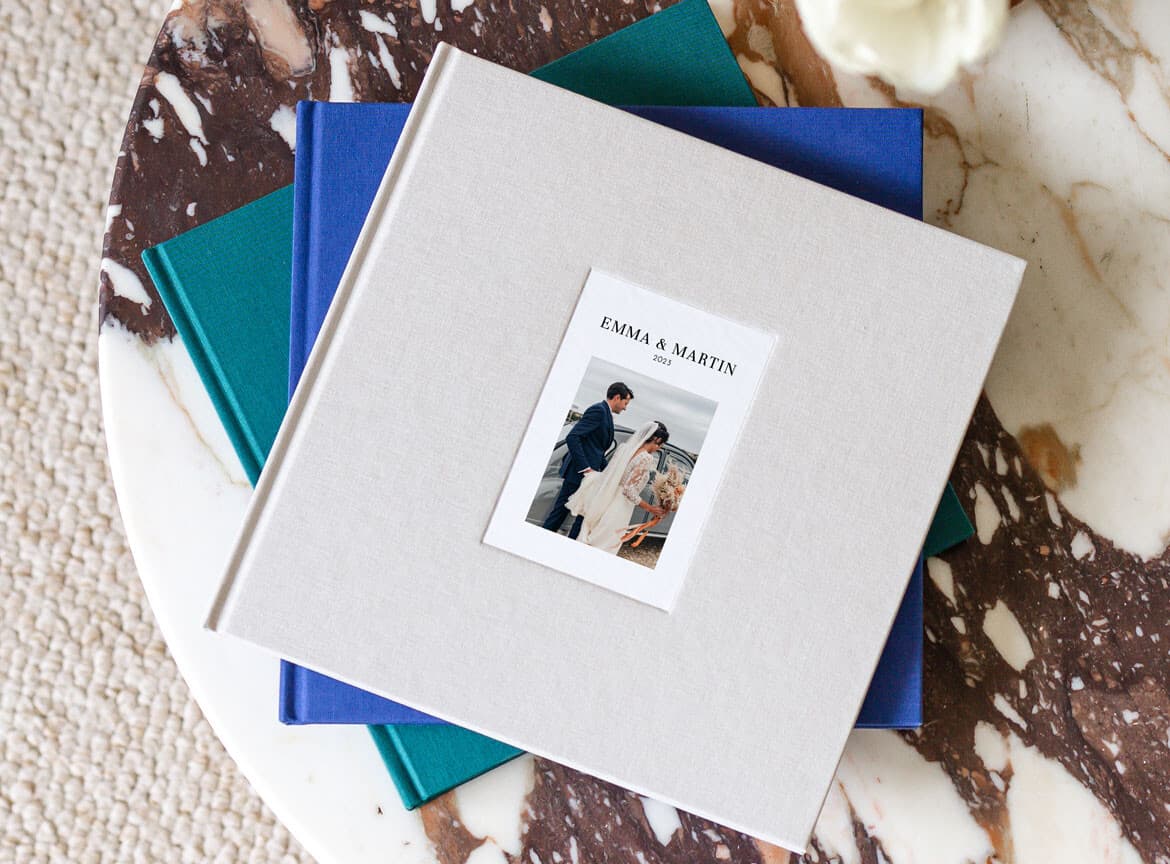 Valentine's day fabric photo albums
