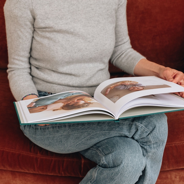 fabric hardcover 50th Birthday Photo Albums