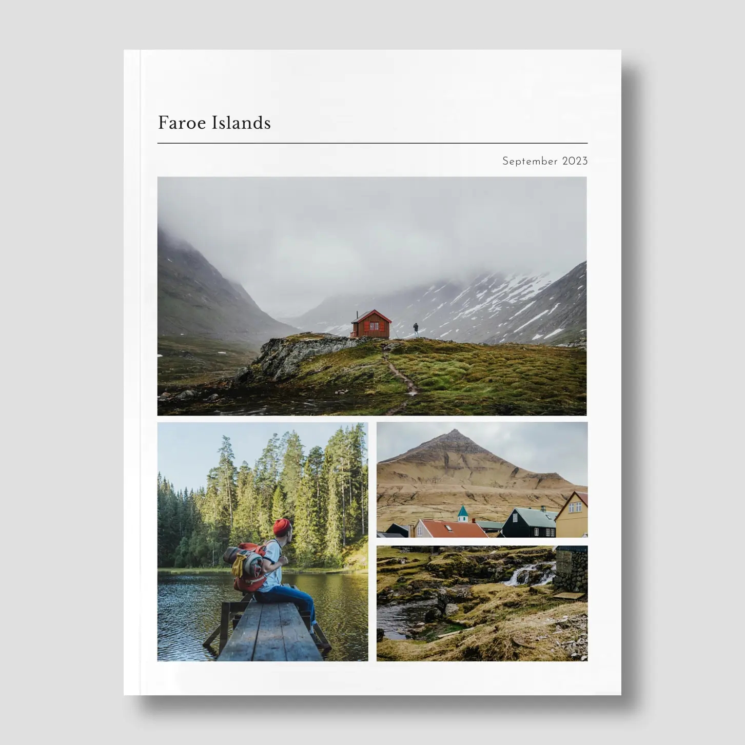 Softcover Photo Book Modern Typewriter