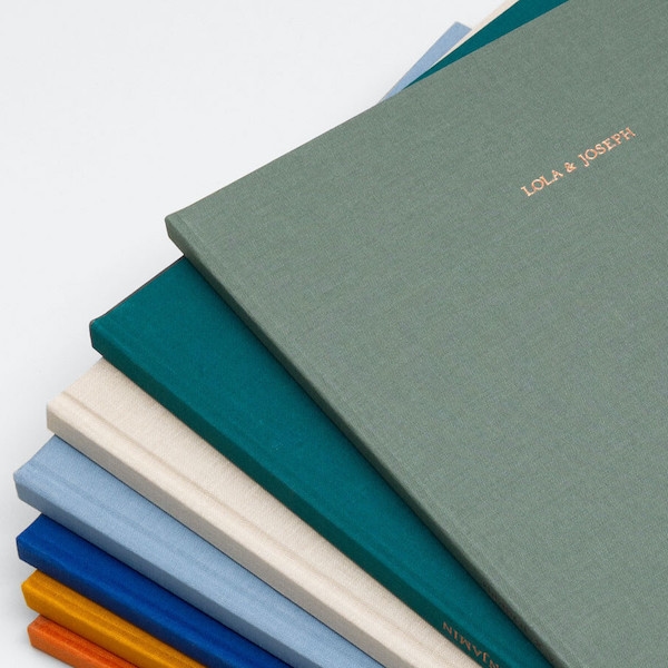 Fabric Photo Books - Foil Stamped Title