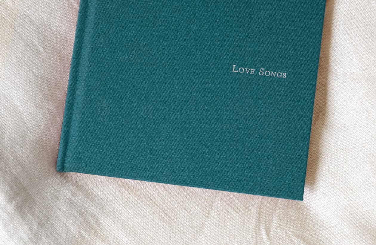 Foil stamped lettering notebooks