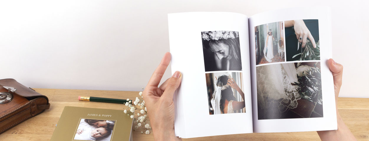 Personalised wedding photo books