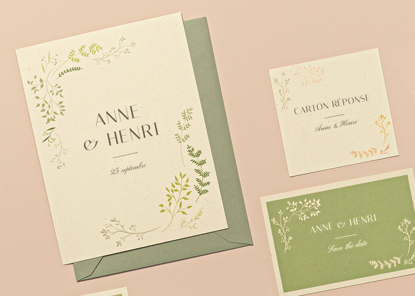 Eco-friendly wedding invitations