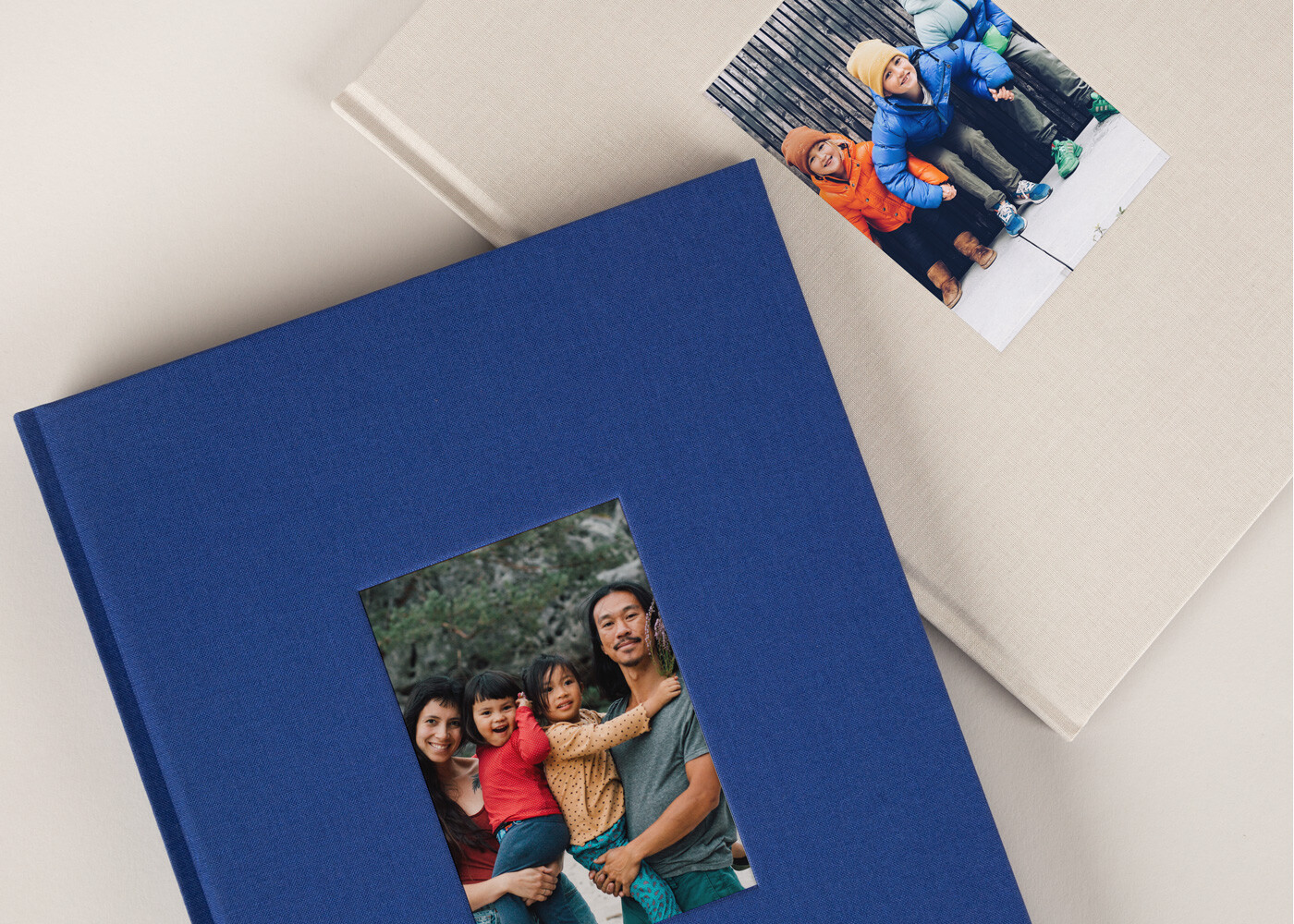 Debossed Fabric Hardcover Family Photo Albums