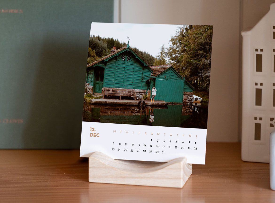 Wooden Block Desk Calendars