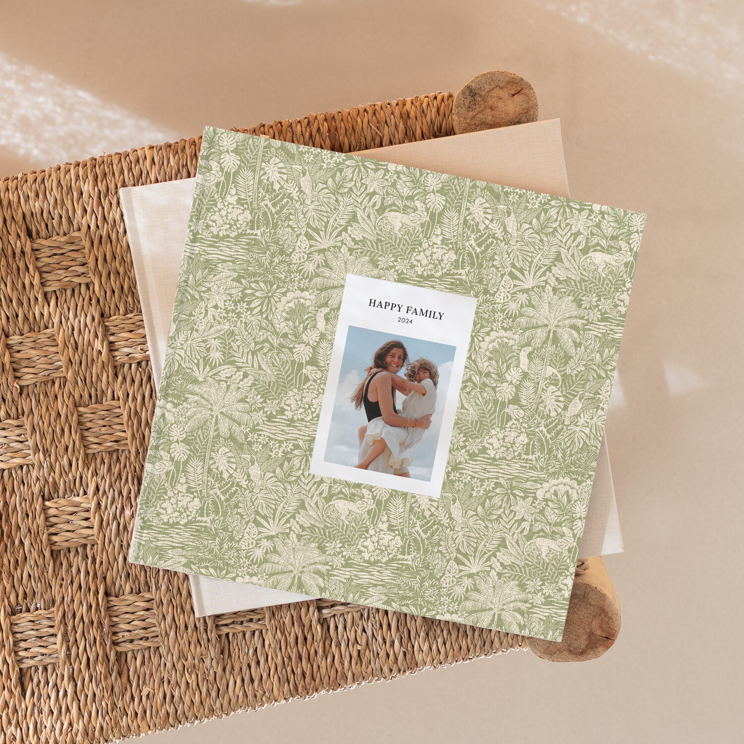 Fabric Photo Books with debossed photo cover 