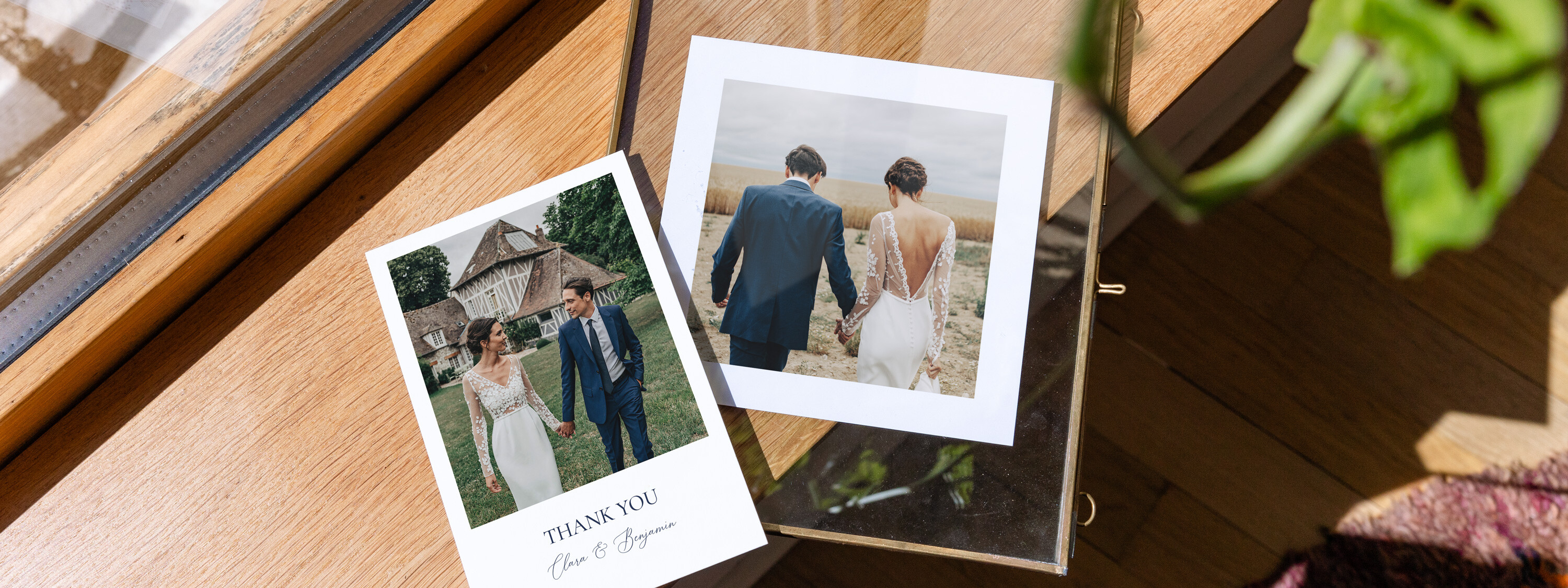 Foil Wedding Thank You Cards