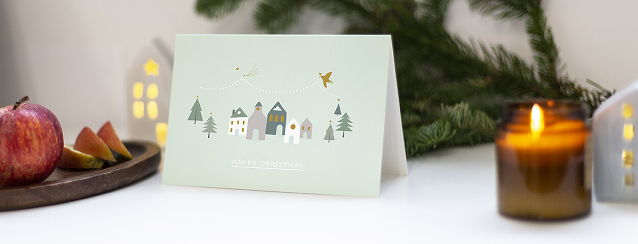 Brown Business Christmas Cards
