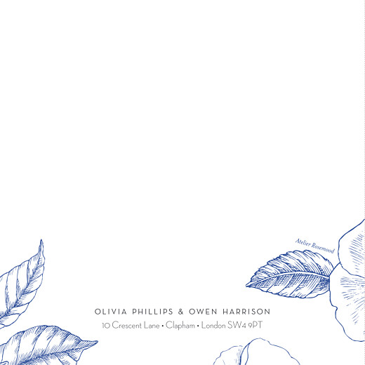 Wedding Invitations Engraved Chic (4 Pages) Blue - Page 4
