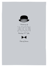 Christening Order of Service Booklets Cover Dandy Grey