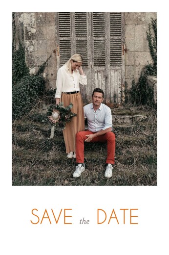 Save The Dates Rustic Promise White - Front