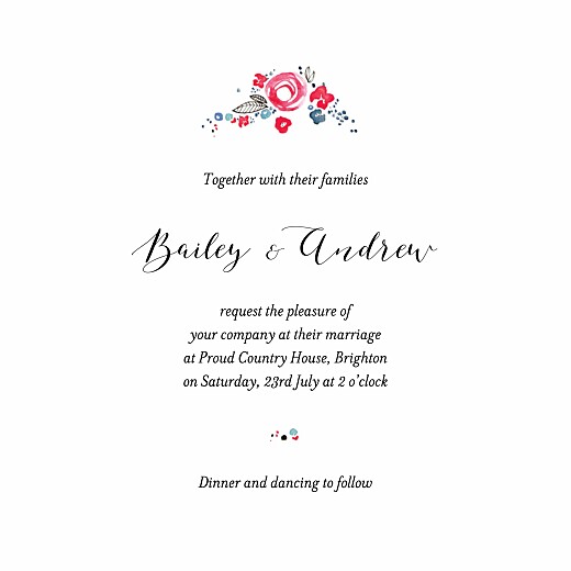 Wedding Invitations Romance (4 Pages) White - Page 3