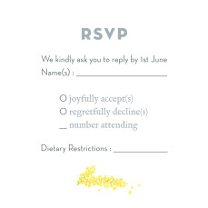 RSVP Cards Mimosa (Square) Yellow
