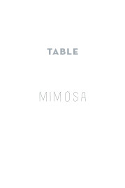Wedding Table Numbers Mimosa Yellow