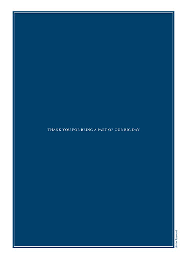 Wedding Order of Service Booklet Covers Chic Navy Blue - Page 4