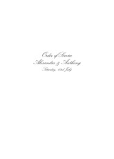 Wedding Order of Service Booklet Covers Tradition White