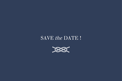 Save The Dates Nautical Blue - Front