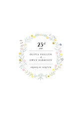Wedding Order of Service Booklet Covers Touch of Floral White
