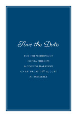 Save The Dates Chic Navy Blue