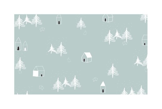 Christmas Cards Nordic Night Blue - Front