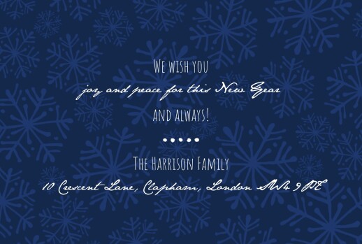 Christmas Cards Snow Day (4 Pages) White & Blue - Page 3