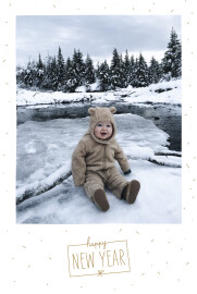 Christmas Cards Winter Confetti (4 Pages) White