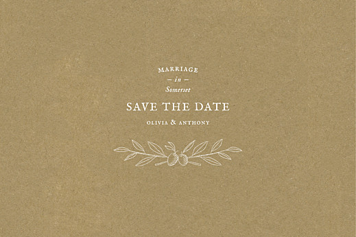 Save The Dates Provence Kraft - Front