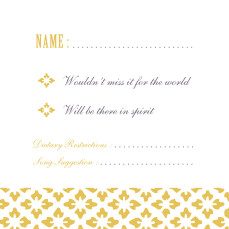 RSVP Cards Radiance Yellow