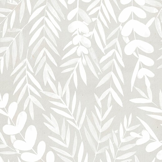Guest Information Cards Foliage Gray - Back