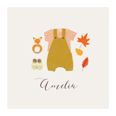 Baby Announcements Autumn Baby (4 pages) Yellow