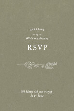 RSVP Cards Provence Green