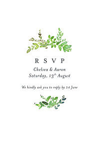 RSVP Cards Canopy green