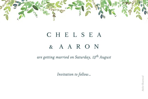 Save The Dates Canopy Green - Back