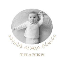 Baby Thank You Cards Poem Photo Kraft