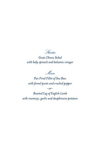 Christening Menus Forest Whisper Green - Page 2