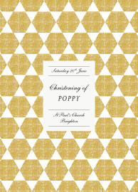Christening Order of Service Booklets Cover Lovely Linen Yellow