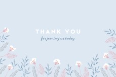 Baby Thank You Cards Rejoice Blue