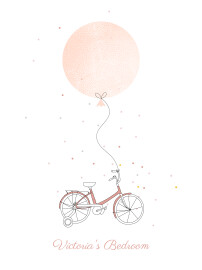 Posters Little Bicycle Pink