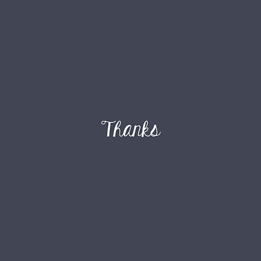 Baby Thank You Cards Lumière (Foil) Midnight Blue - Front