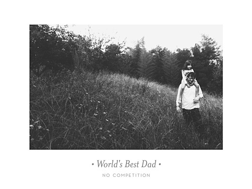 Small Posters The Best Dad Landscape White - Front