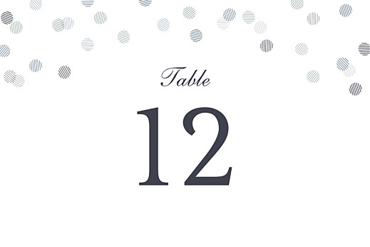 Wedding Table Numbers Celebration (Foil) Inky - Back