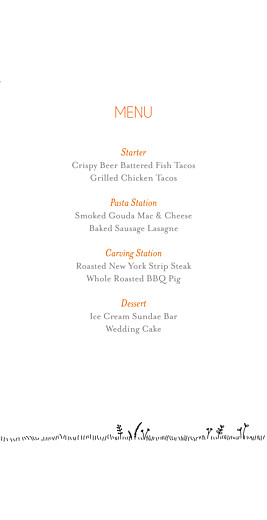 Wedding Menus Rustic Promise (4 Pages) White - Page 3