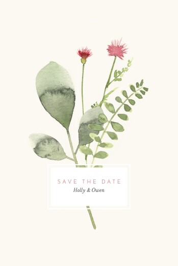 Save The Dates Spring Blossom Cream - Front