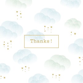 Baby Thank You Cards Mist Blue
