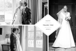 Wedding Thank You Cards Our Big Day (4 Pages) White