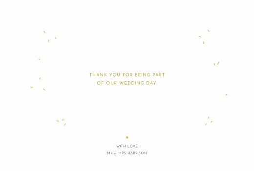 Wedding Thank You Cards Botanical Border 4 Pages Yellow - Page 3